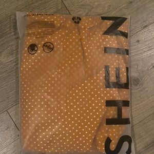 Super cute gold polka dot dress by SHEIN